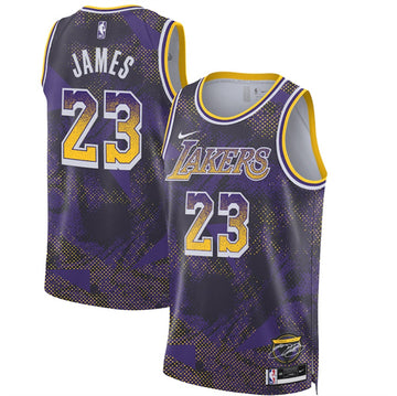 LeBron James Los Angeles Lakers purple jersey