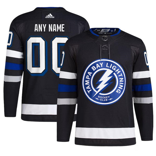 Custom Tampa Bay Lightning black Stadium Series jersey
