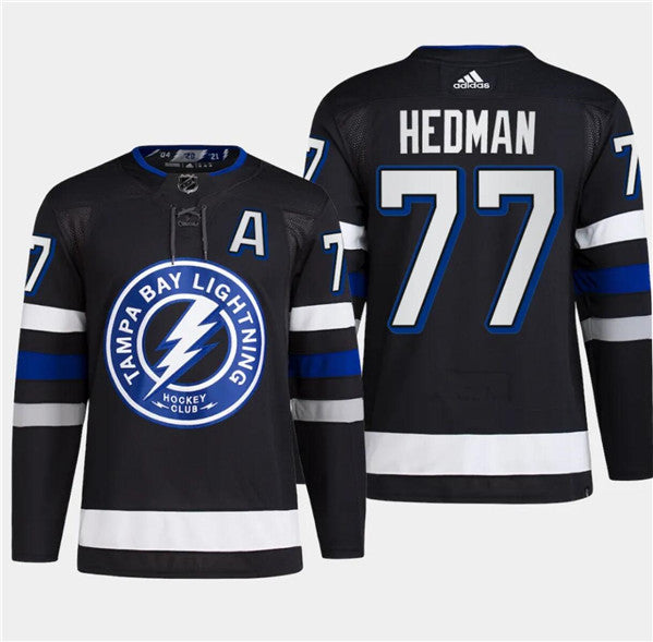 Victor Hedman Tampa Bay Lightning black Alternate jersey