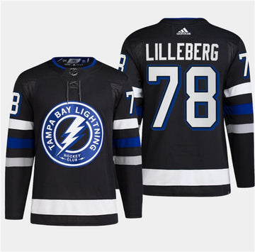 Emil Martinsen Lilleberg Tampa Bay Lightning black Alternate jersey
