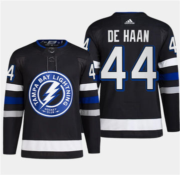 Calvin de Haan Tampa Bay Lightning black Alternate jersey
