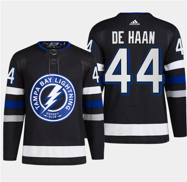 Calvin de Haan Tampa Bay Lightning black Alternate jersey