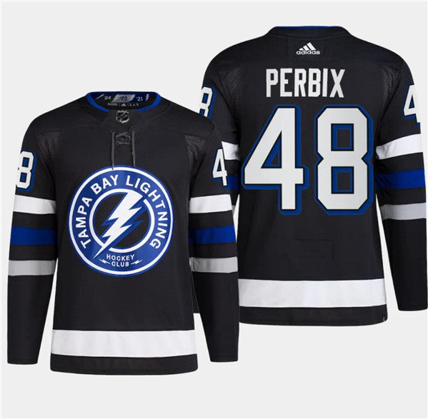 Nick Perbix Tampa Bay Lightning black Alternate jersey