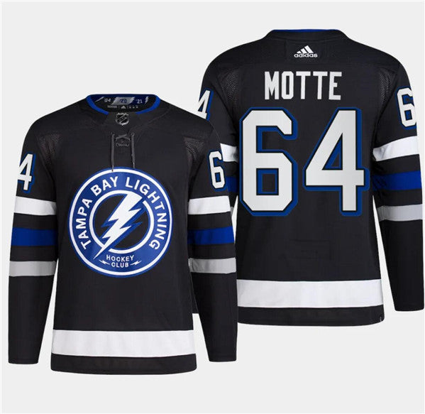 Tyler Motte Tampa Bay Lightning black Alternate jersey
