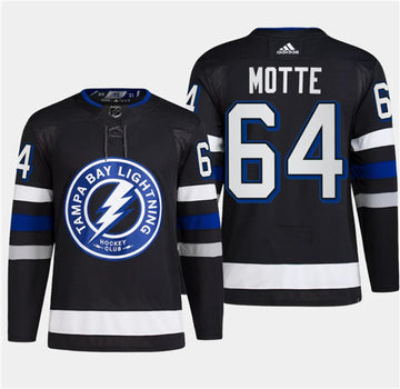 Tyler Motte Tampa Bay Lightning black Alternate jersey