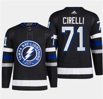 Anthony Cirelli Tampa Bay Lightning black Alternate jersey