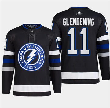Luke Glendening Tampa Bay Lightning black Alternate jersey