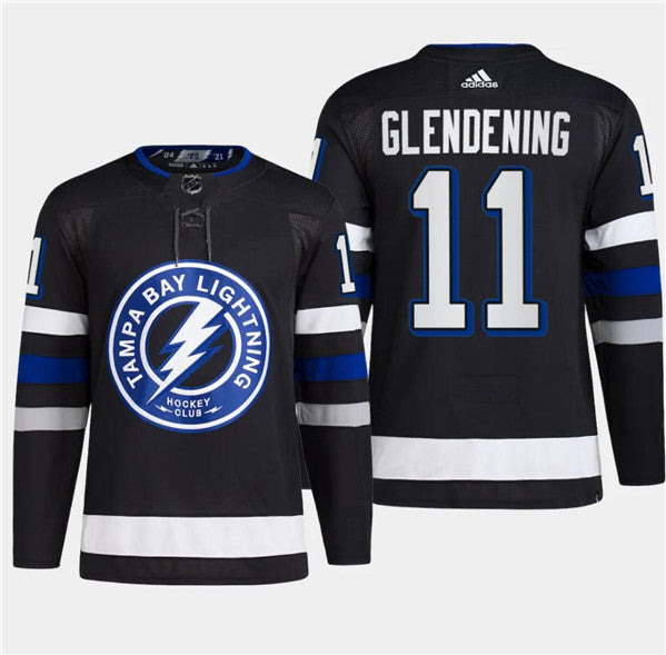 Luke Glendening Tampa Bay Lightning black Alternate jersey