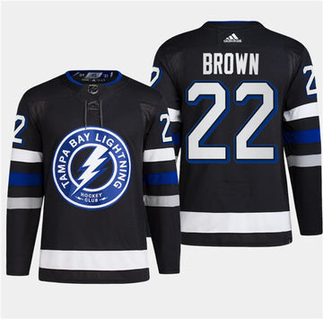 Logan Brown Tampa Bay Lightning black Alternate jersey