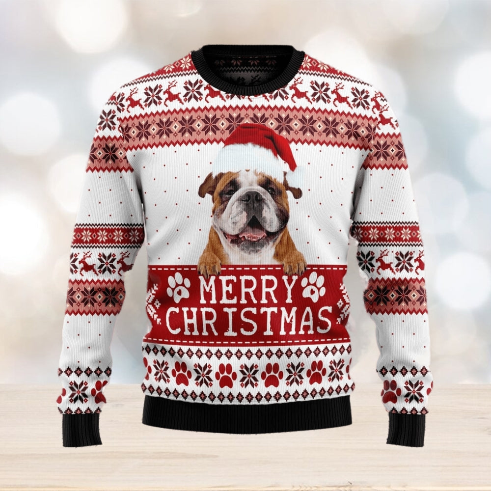 Pug Christmas Lights Ugly Sweater