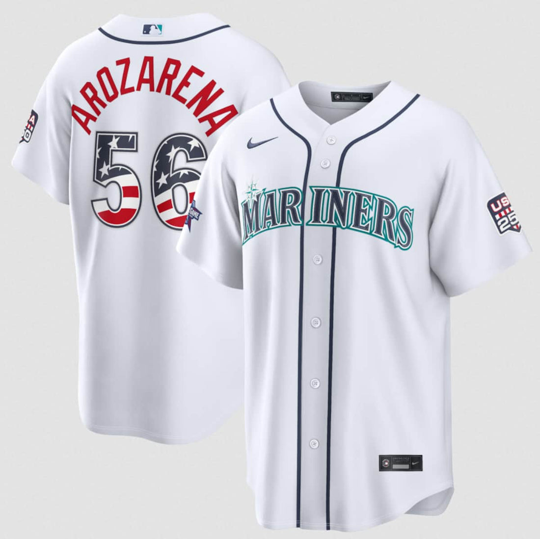 Randy Arozarena Seattle Mariners white All-Star jersey