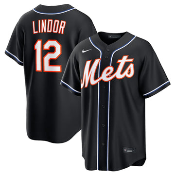 Francisco Lindor New York Mets black jersey