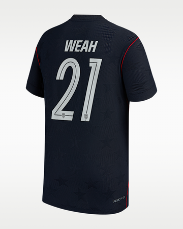 Timothy Weah USMNT Away jersey