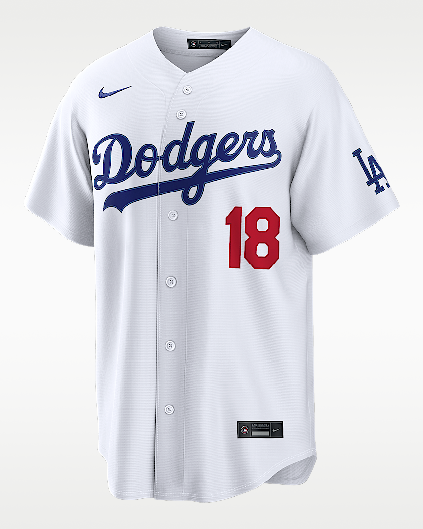 Yoshinobu Yamamoto Los Angeles Dodgers Stadium jersey