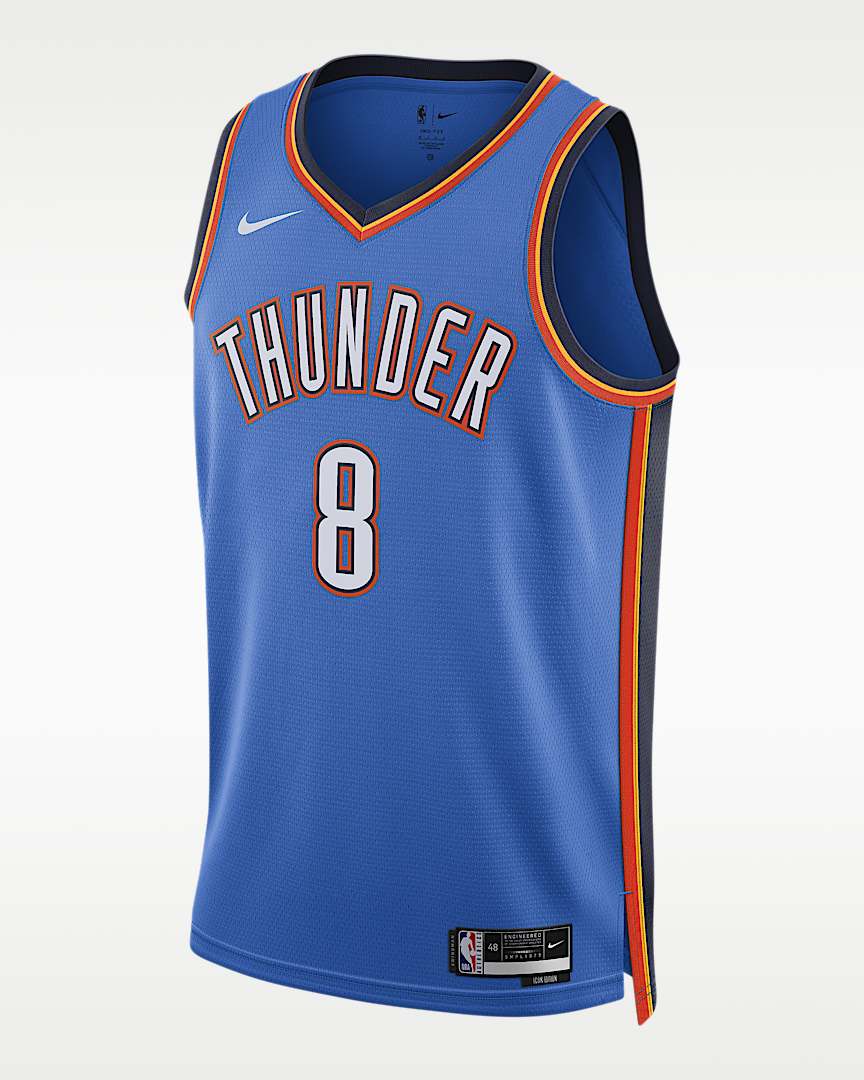 Jalen Williams Icon Edition Oklahoma City Thunder jersey