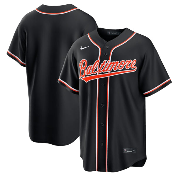Custom Baltimore Orioles black jersey