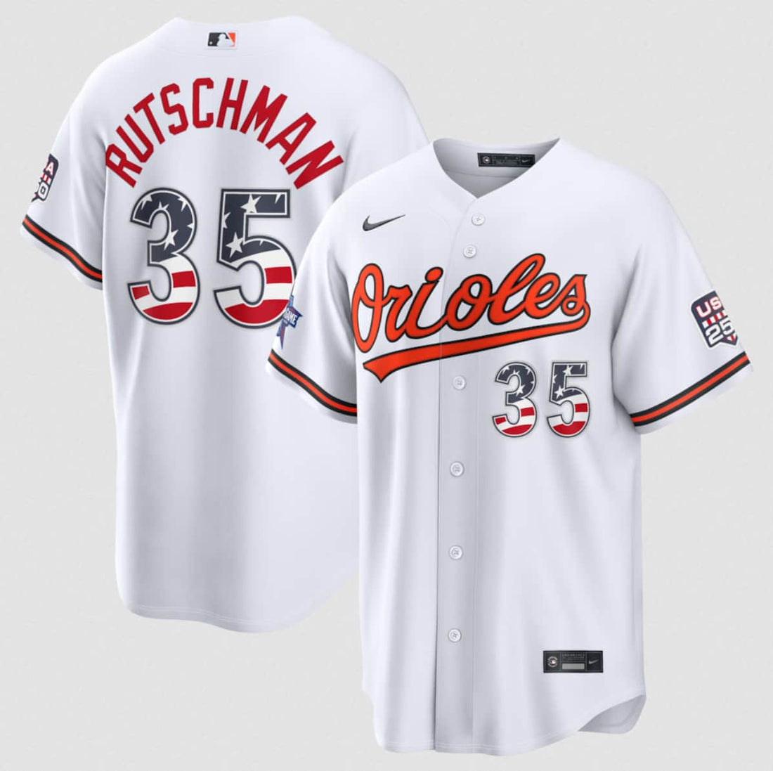 Adley Rutschman Baltimore Orioles white All-Star jersey