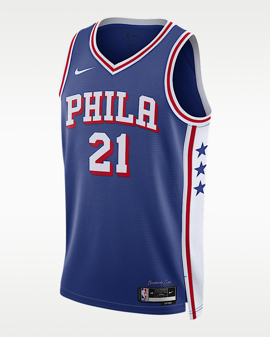 Joel Embiid Icon Edition Swingman Philadelphia 76ers jersey