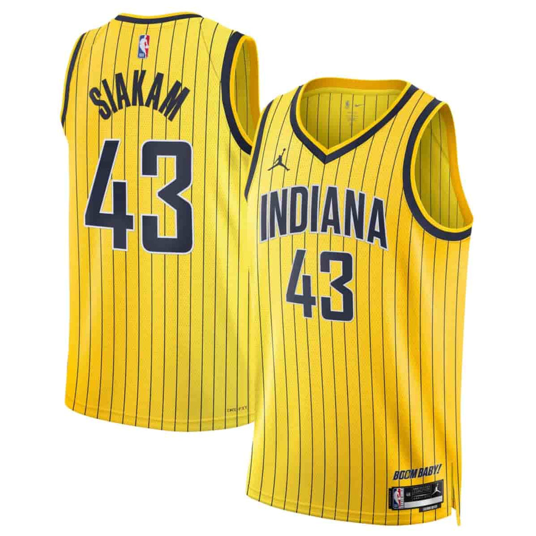Pascal Siakam Indiana Pacers yellow jersey