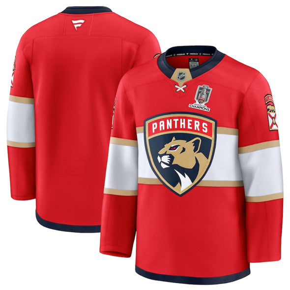Custom Florida Panthers red Home jersey