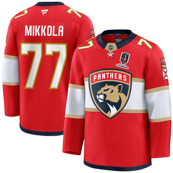 Niko Mikkola Florida Panthers red Home jersey