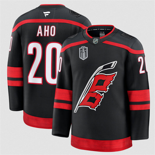 Sebastian Aho Carolina Hurricanes black Home jersey