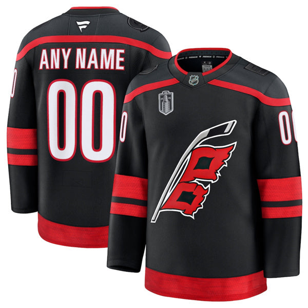 Custom Carolina Hurricanes black Home jersey