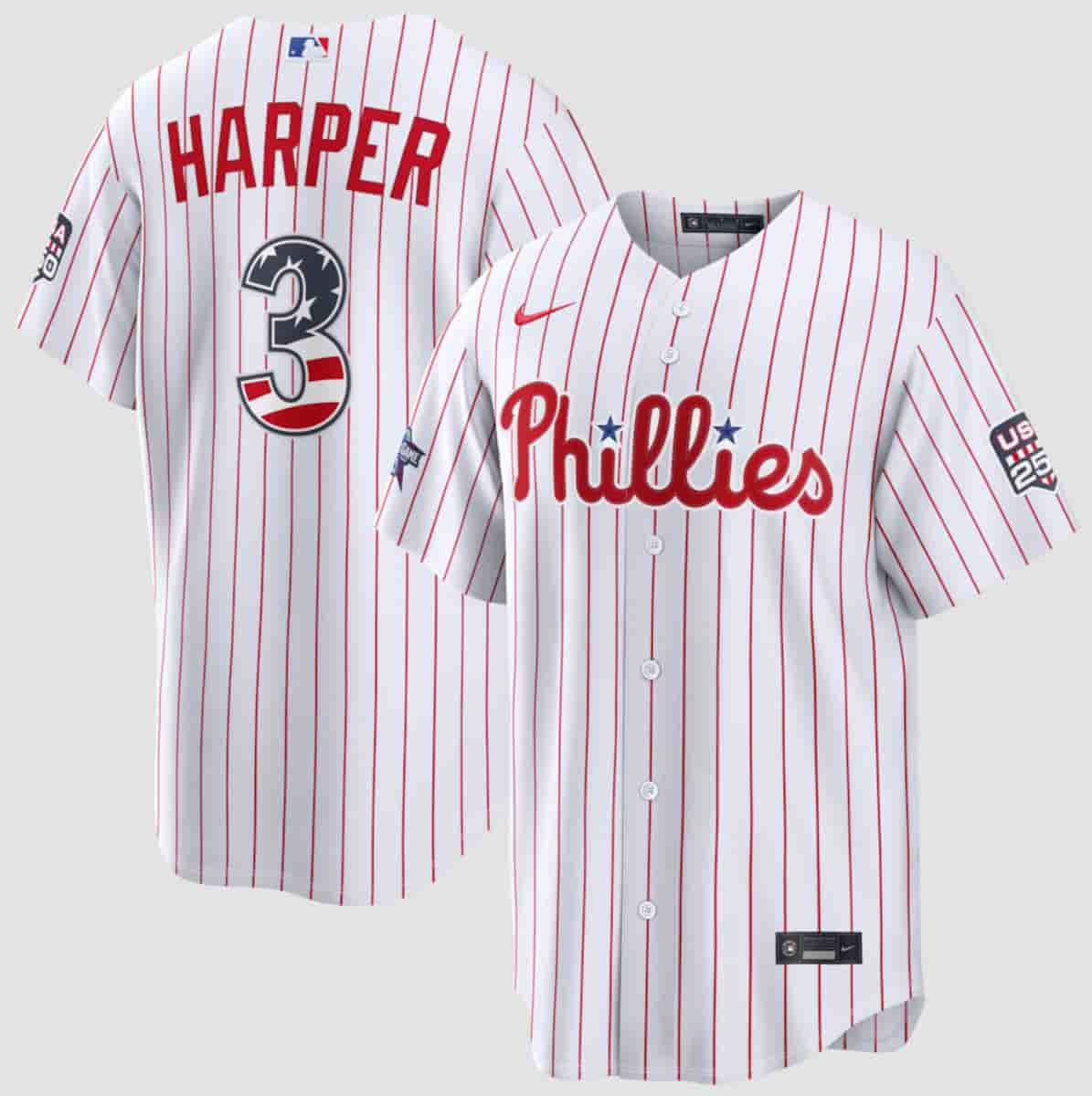 Bryce Harper Philadelphia Phillies white All-Star jersey