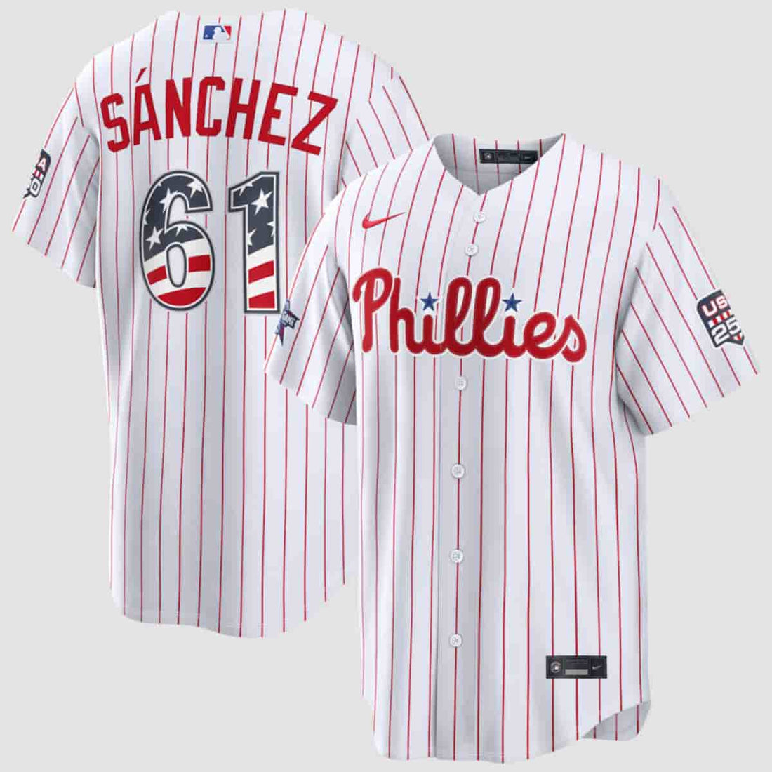 Jhoan Durán Philadelphia Phillies white All-Star jersey