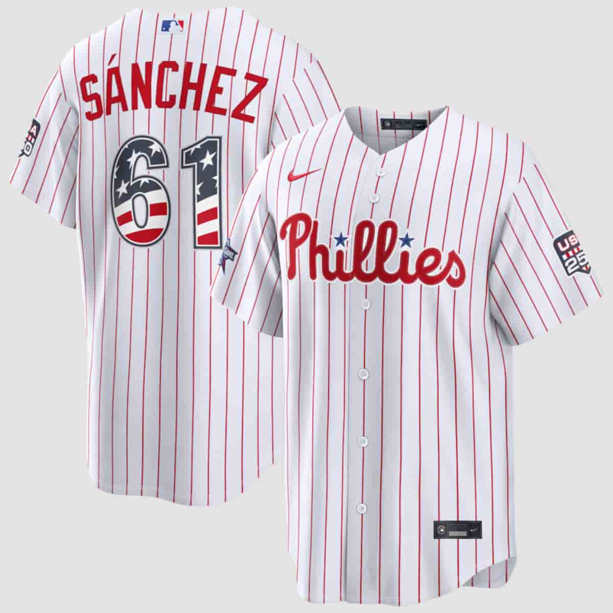 Jhoan Durán Philadelphia Phillies white All-Star jersey