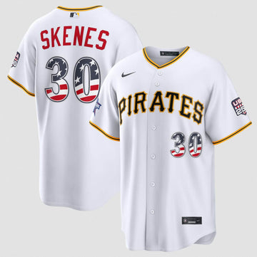 Paul Skenes Pittsburgh Pirates white All-Star jersey