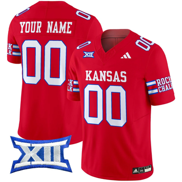 Custom Kansas Jayhawks red Vapor jersey
