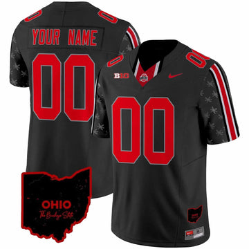 Custom Ohio State Buckeyes black Limited jersey