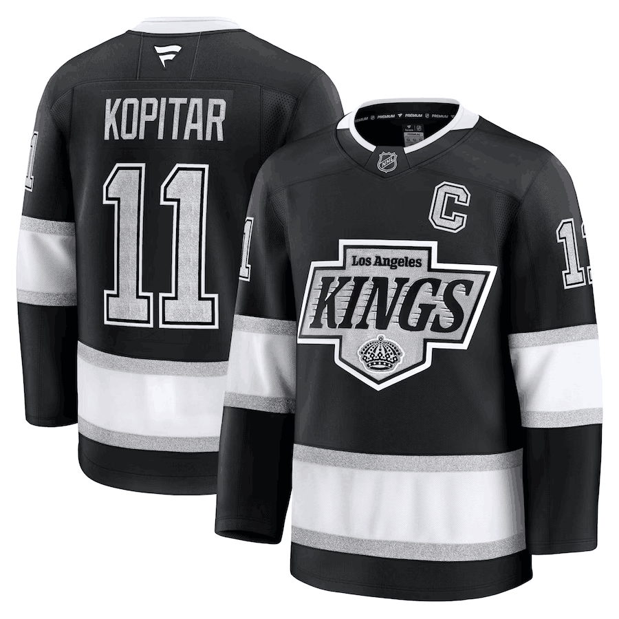 Anze Kopitar Los Angeles Kings black Home jersey