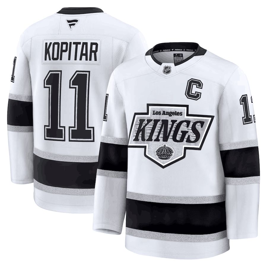 Anze Kopitar Los Angeles Kings white Away jersey