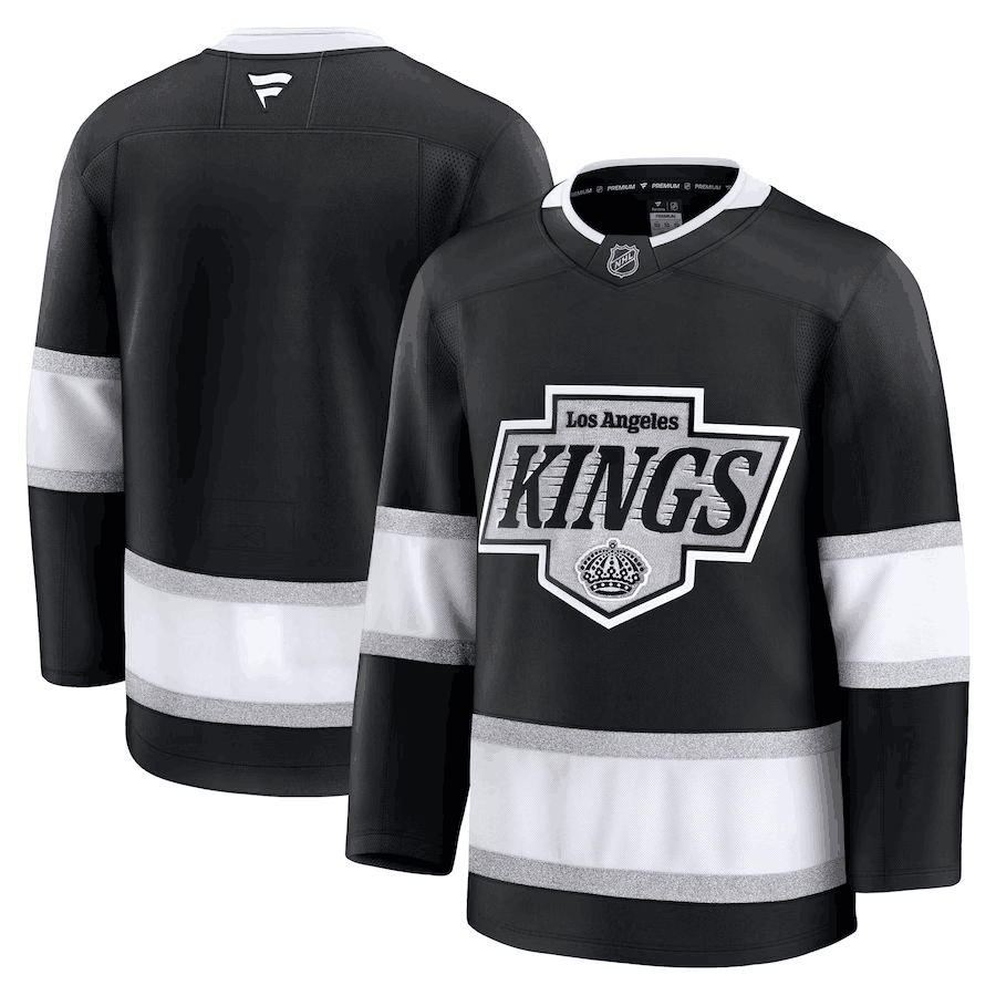 Custom Los Angeles Kings black Home jersey