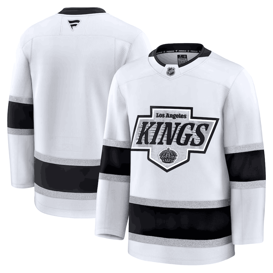 Custom Los Angeles Kings white Away jersey