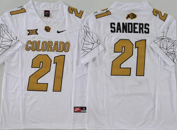 Shilo Sanders Colorado Buffaloes white jersey