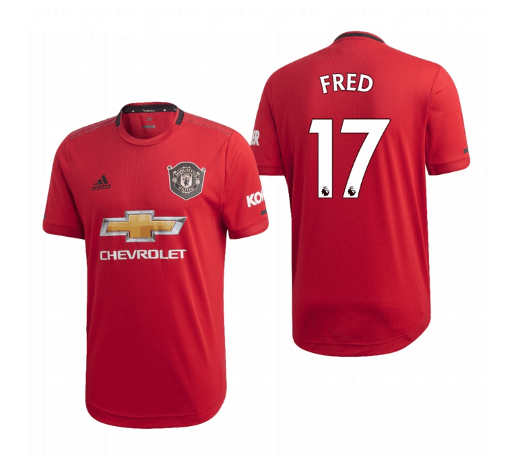 Fred Manchester United red Home jersey