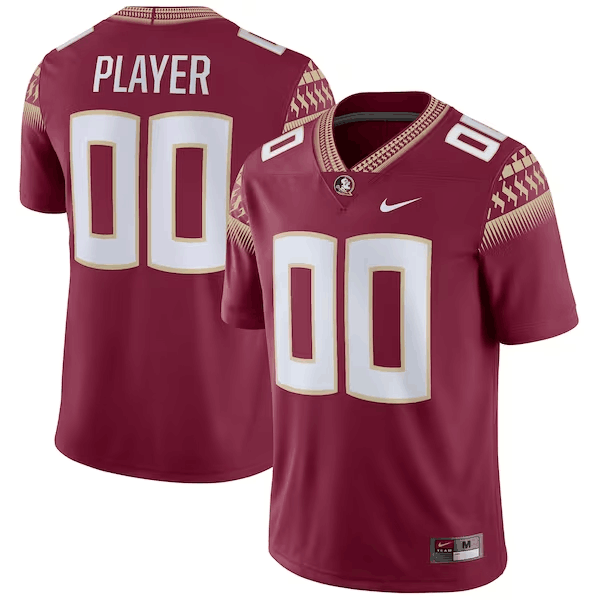 Custom Florida State Seminoles red jersey