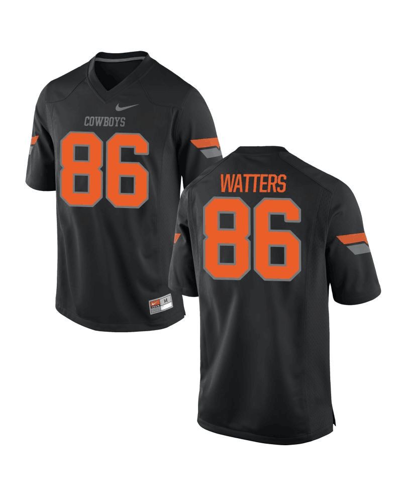 Custom Oklahoma State Cowboys black jersey