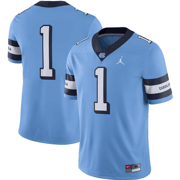 Jordan Brand North Carolina Tar Heels blue Game jersey