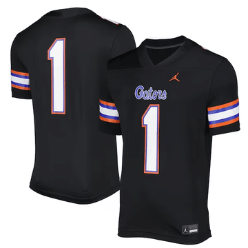 Custom Florida Gators black Game jersey
