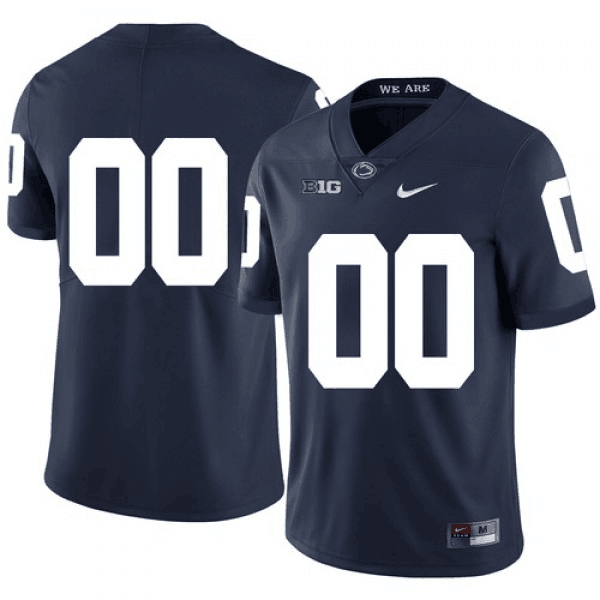 Custom Penn State Nittany Lions navy jersey
