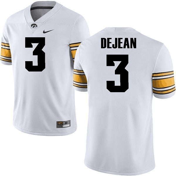Cooper DeJean Iowa Hawkeyes white jersey