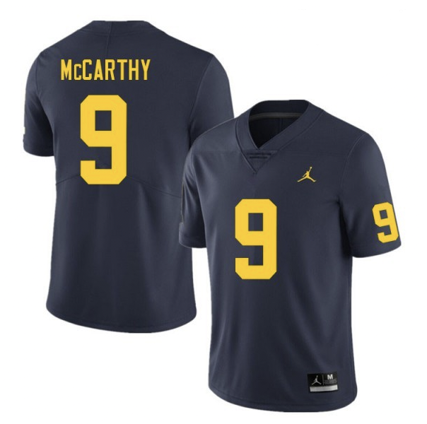 J.J. McCarthy Michigan Wolverines navy jersey