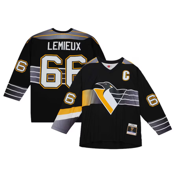 Mario Lemieux Pittsburgh Penguins black jersey