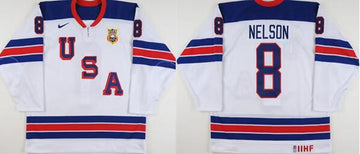 Custom Team USA Hockey white jersey