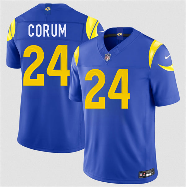 Blake Corum Los Angeles Rams royal Vapor jersey