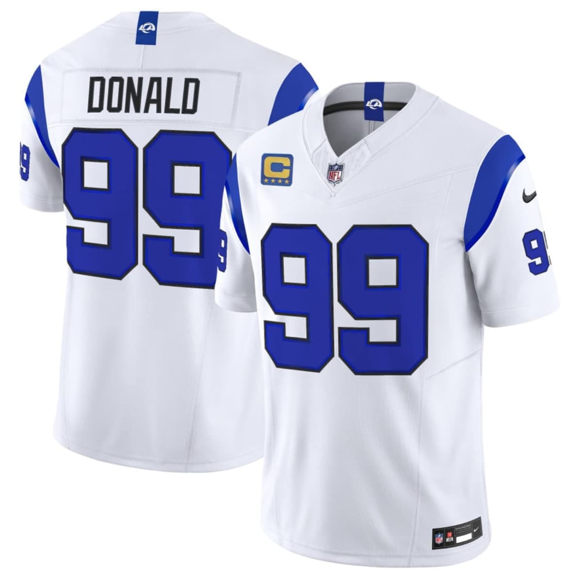 Aaron Donald Los Angeles Rams white Vapor jersey